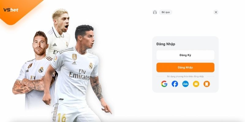 VSBET cung cấp quy trình đăng nhập nhà cái an toàn